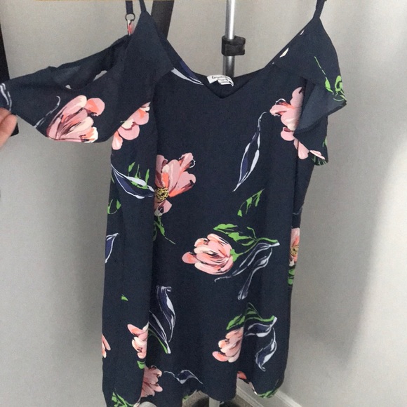 Blue Floral Spring/Summer Dress - Picture 2 of 4